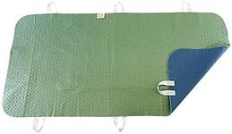 Patient Aid 34" x 72" (86 x 183 cm) Positioning Bed Pad with Handles | Incontinence Mattress Bedding Protector Liner Underpad | with Straps for Easy Lift Transfer | Reusable Washable Waterproof | Hospital Quality