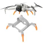 DJI Mini 4 Pro Landing Gear Protector Extended, Mini 4 Pro Drone Props Leg Foldable Extended Kit, for DJI Mini 4 Pro Drone Height Accessory (Grey Orange)