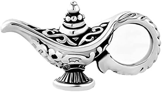 FGT Magic Lamp Charm Compatible with Pandora Moments Bracelets Power Wish Hope Genie Aladdin Magical Oil Lamp Women Daughter Girls, Copper, No Gemstone