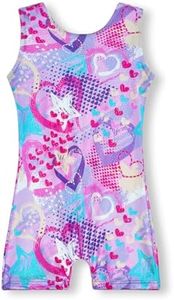 MYQFF Gymnastics Leotards for Girls 2T 3T 2T-3T Toddler Kids Tumbling Outfits Biketards Unitard