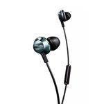 PHILIPS Audio In-Ear Headphones PRO6305BK/00 In-Ear Headset (High-Res Audio, Built-In Microphone, Noise Isolating, 3 Sizes of Ear Caps, Ergonomic Design) Black/Silver