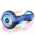 MEGA MOTION Hoverboard, Hoverboards for kids, 6.5 Inch Two-Wheel Self Balancing Electric Scooter with Bluetooth Speaker, Quality hoverboards with LED Lights, Gift for Children and Teenager