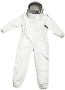 Milageto Combinaison D'Apiculture avec Chapeau Détachable, Costume de D'Apiculteur Totale pour Unisexe, Apiculteur Professionnel (Mince, L)
