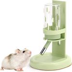 Marchul Hamster Water Bottle for Glass Tank, No Drip Guinea Pig Water Bottle with Stand/Holder Adjustable, Leak-Proof Small Animal Water Bottles for Hamsters/Gerbils/Rats/Hedgehogs(Green,120ml)