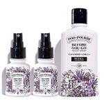 Poo-Pourri Lavender Vanilla 9-Ounce Refill Bottle and (2) 1.4-Ounce Refillable Bottle Lavender Vanilla