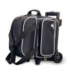 Ebonite Transport Single Roller Bowling Bag - Black