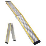 LIEKUMM Loading Ramp, 200 X21.5 cm Foldable Motorbike Loading Ramp, 300KG Capacity Aluminum Motorcycle Ramp for Van, ATV, Quad Bike, Truck