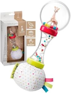 Sophie the giraffe Soft Maracas Rattle, White/ Red/ Blue/ Yellow/ Green