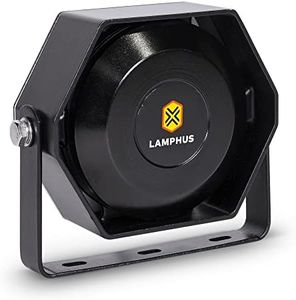 LAMPHUS SoundAlert 100 W Compact Slim Speaker [118-124 dB] [IP66 Waterproof] [Universally Compatible] Air Horn Speaker for Emergency Police Fire Vehicles