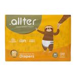 .allter Organic Bamboo Diapers Medium Size (5-8 Kgs) 28 Count (Pack Of 1) | Rash Free, Super Dry, Quick Absorb, Taped Style, Ultra Soft Diapers For Kids| Explorer