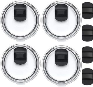 4 Pack 20 oz Replacement Lid for Yeti Lids with 4 Magnetic Slider Replacement, Magnetic Replacement Lids Compatible with Yeti 20 oz Tumbler Lid, Rambler or Old Style Rtic Coffee Tumbler