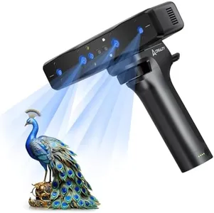 Creality CR-Scan Otter Lite Wireless 3D Scanner with Lite Bridge, 0.05mm Accuracy, 24-Bit Color Scanning, Dual-Focus 4-Lens, WiFi 6, Anti-Shake, Outdoor Ready, for macOS/Win