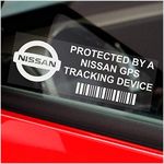 Platinum Place 5 x PPNISSANGPS GPS Tracking Device Security WINDOW Stickers 87x30mm-Car,Van Alarm Tracker