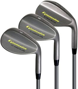 Pinemeadow Golf Men's 3 Wedge Set 52/56/60, Right Hand, Steel, Regular, Dark Grey