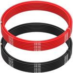 MMOBIEL 16 AWG Electrical Silicone Wire - 16 Gauge (1,31mm²) Tinned Copper Cable - 2 Separate Wires Red & Black Each 5 m / 16.4 ft for RC, Drones, 3D Printers, Batteries, Speaker Wires, Led Strips