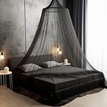 Bollepo Bed Canopy for Adults, Blac