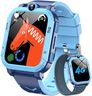 Blackview 4G Kids Smart Watch for Boys Girls, GPS+LBS+Wi-Fi Tracker, SOS Call/Video Call/Phone Call/Voice Chat, Sleep Monitor, Pedometer, Class Mode, Camera, Games, Birthday Toys for 5-12 Year Olds
