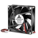 GDSTIME 80mm DC 12V Axial Cooling Fan 2 PIN Brushless PC Case 80 x 25 mm Computer Radiator Cooler