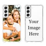 GEAPRIE Customized Photo Design Your Own Personalized Picture Custom Phone Case Cover Compatible with Samsung Galaxy S8 Active S9+ S10 S20 S21/S30 S22 S23 S24 Plus Ultra