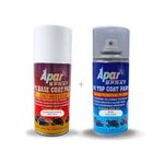 APAR PU 2K Spray Paint Glacier White Pearl (RC Colour Name) - Base Coat+ PU PC Compatible for Kia Cars -225 ml (Pack of 2-Pcs)