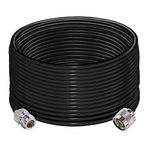 N Type Cable RG58 49.2Ft(15M) TUOLNK N Male to N Female Extension Cable Low Loss N Cable Male to Female Black for WiFi Router 3G 4G LTE Antenna