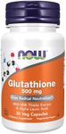 NOW Supplements, Glutathione 500 mg, 30 Veg Capsules