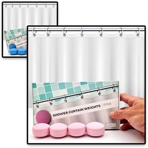 Blue+Pink (4 Pack+4 Pack) Magnetic Shower Curtain Weights | Bundle