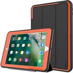 TECHGEAR D-FENCE Case fits New Apple iPad 9.7" (2018/2017) - Slimline Shock Proof Tough Rugged Protective Armour Defence Smart Case - Kids Schools Builders Workman Case for 5th & 6th Gen iPad 9.7"