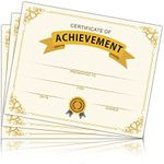 Gold Certificate of Achievement, Preschool Kindergarten Diploma Certificates for Kids, Graduation Certificates of Completion Award, Student of The Month Certificates for Students (25 Pcs)- 03