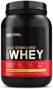 Optimum Nutrition Gold Standard 100% Whey Protein Powder, Banana Cream, 2 Pound