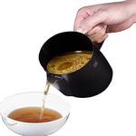 ZHNZZN Fat Separator/Gravy Separator/Grease Container for Kitchen Fat Storagegrease Keepers (550ML Black)