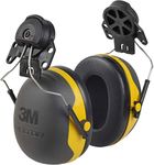 3M PELTOR Ear Muffs, Noise Protection, Hard Hat Attachment, NRR 24 dB, Construction, Manufacturing, Maintenance, Automotive, Woodworking, X2P3E