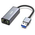 BENFEI Ethernet Adapter, USB 3.0 to RJ45 1000Mbps Gigabit LAN Adapter Compatible for MacBook, Surface Pro, PC with Windows7/8/10, XP, Vista, Mac[Aluminium Shell&Nylon Cable]