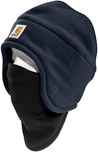 Carhartt Men's Fleece 2-in-1 Hat, Navy, One Size