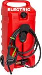 Scepter Flo 'N Go 14 Gallon (53 Liter) Powered Fueling Station, Portable Gas Caddy with Fill-Rite Transfer Pump and 10-Foot Hose for Farm, Marine, Commercial, and Home Use, Gasoline-Only, Red