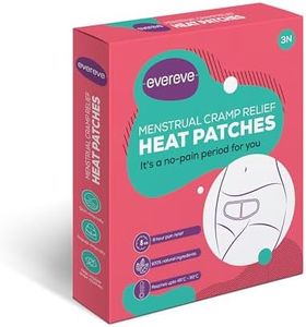 Evereve Period Pain Relief Heat Patches, Pack of 3, For Period Pain & Cramps, 100% Natural Ingredients & Portable, Instant Relief from Menstrual Pain & Lasts for 8 Hours