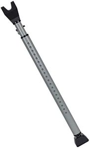 SABRE Adjustable 2-in-1 Door Security Bar, Door Stop Bar Secures Onto Door Knob, Strong Scratch-Proof Grip, Steady Against Floor, Removable Door Knob Top For Sliding Door Use, Portable & Easy to Use