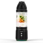 Powerful 240W Portable Blender, USB-C Rechargeable, Leakproof & Compact | 700ml BPA-Free Bottle, 6-Leaf Serrated Blades, Perfect for Smoothies, Protein Shakes, Ideal for Travel, Gym – Fridja F500