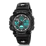 ATIMO LED Multi Function Waterproof Watch for Kids - Kids Gifts, black, Digital