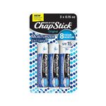 ChapStick Lip Moisturizer and Skin Protectant (Original Flavor, 1 Blister Pack of 3 Sticks) Lip Balm Tube, Sunscreen, SPF 12, 0.15 Ounce