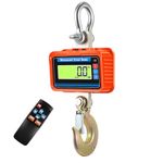 3T 3000KG Crane Scale Smart Heavy Type Crane Scale with Aviation Grade Aluminium Alloy Electronic Hanging Scale Digital Hook Hanging Scale Rechargeable Models (Orange)