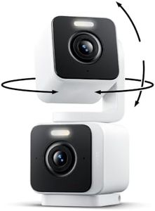 WYZE Pan Cam Duo Indoor/Outdoor IP65 2K 360° Pan/Tilt/Zoom Smart Home Security Camera with Color Night Vision, Compatible with Alexa & Google Assistant, White