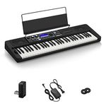 Casio CT-S500 Touch Response keyboard with Multi-track Recording, Black