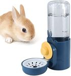 Rabbit Water Bottles 500ml Large Guinea Pig Non Drip Automatic Kettle for Bunny/Ferret/Hedgehog Small Animal Dispenser (Blue)