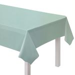 Amscan 9915405-211 - Pastel Blue Eco-Friendly Re-usable Plastic Table Cover - 2.74m