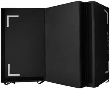 DRKSBESTO Tri-Fold Rock Climbing Crash Pad w/Adjustable Backpack Straps – Supplemental Bouldering Crash Pad – Durable Climbing Crash Pad, Lightweight & Portable – Folded Size 39"x24"x12"