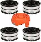 Eyoloty String Trimmer Spools Compatible with Black and Decker DF-065 GH710 GH700 GH750 RC-065, DF-065-BKP Weed Eater Refills Line 36ft 0.065" Auto-Feed Dual Line Edger+ RC-065-P Spool Cover