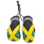 Sosoport Mini Boxing Gloves for Car Mirror Miniature Punching Gloves Jamaica Boxing Party Favors Christmas Ornament