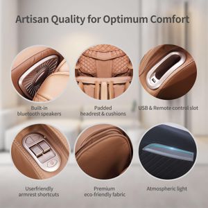 Aspria Full Body Massage Chair – Reclining Shiatsu with Heat