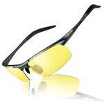 IGNAEF Polarized Photochromic Day & Night Driving Sunglasses for Men Women Anti Glare Wrap Metal Sports Glasses CIF8177